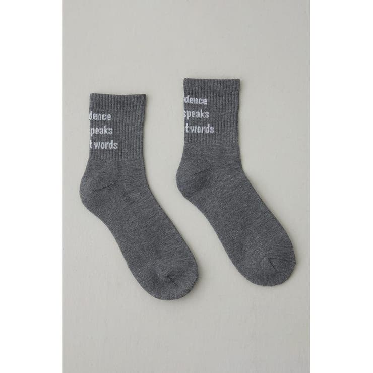 メッセージミドルソックス | AZUL BY MOUSSY | 詳細画像13 