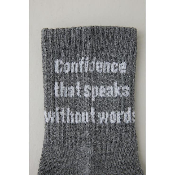 メッセージミドルソックス | AZUL BY MOUSSY | 詳細画像14 