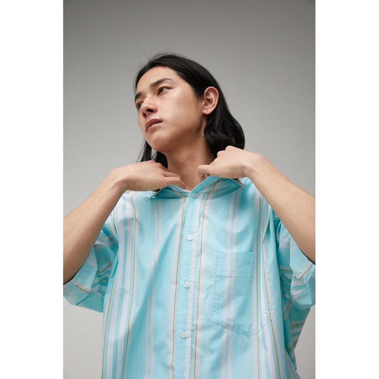 WIDE RELAX HALF SLEEVE SHIRT | AZUL BY MOUSSY | 詳細画像10 