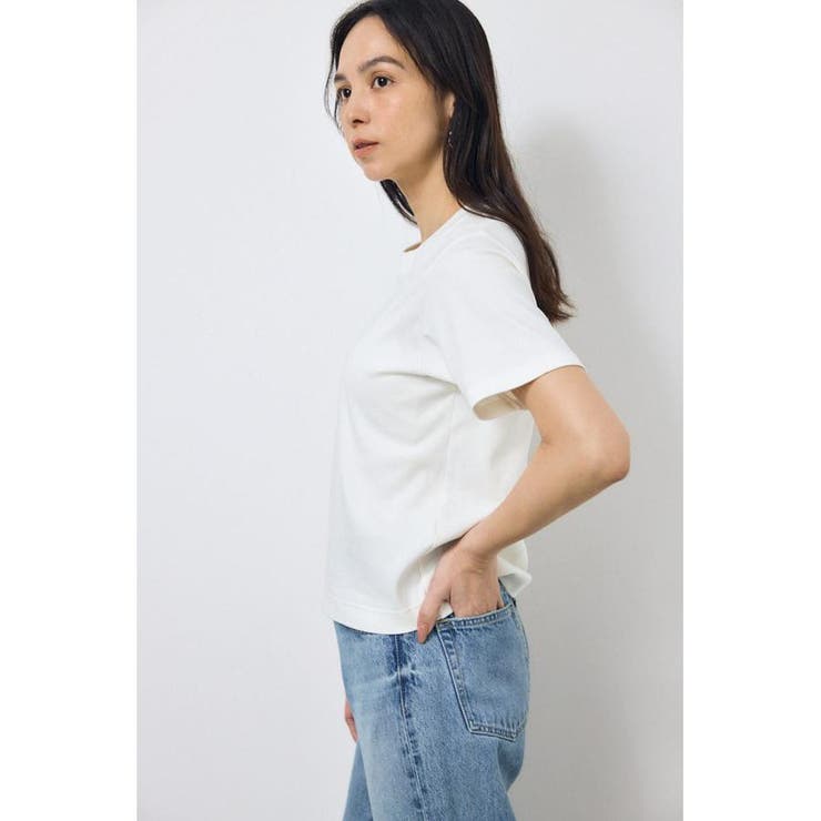 プレミアムコットンベーシック半袖Tシャツ | AZUL BY MOUSSY | 詳細画像6 