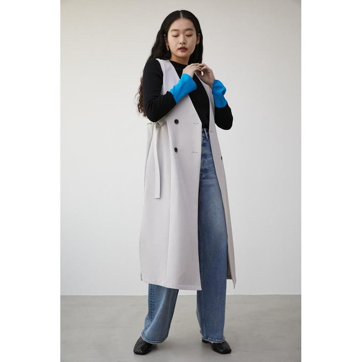 VENUS LONG GILET | AZUL BY MOUSSY | 詳細画像24 