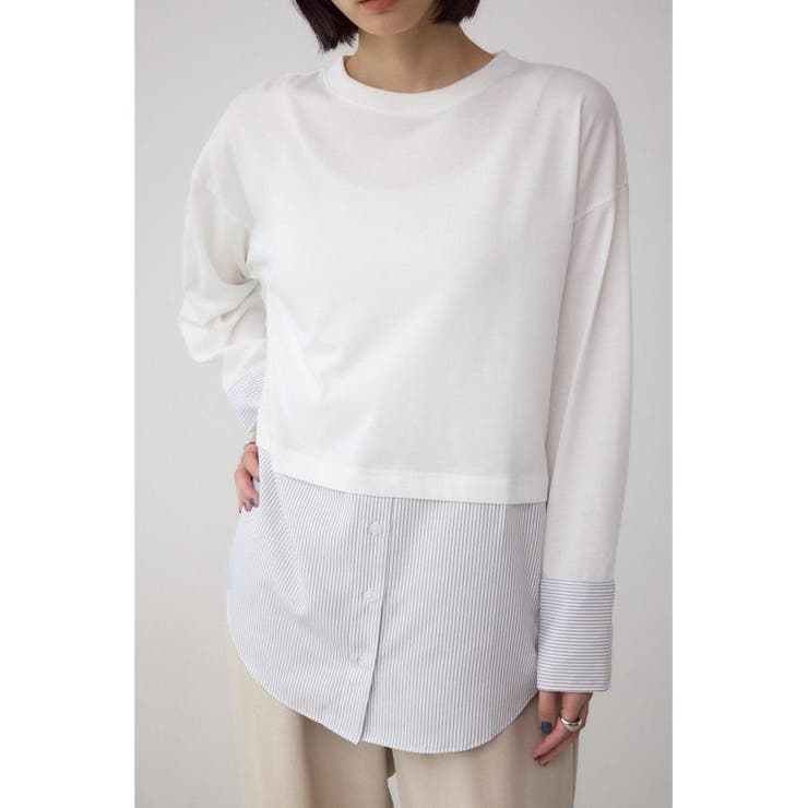 柄WHT5 | アソートデザインレイヤードトップス | AZUL BY MOUSSY