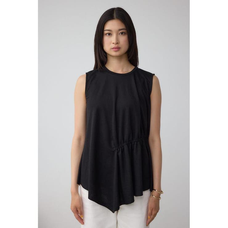 C/T冷感アシメギャザートップス | AZUL BY MOUSSY | 詳細画像5 