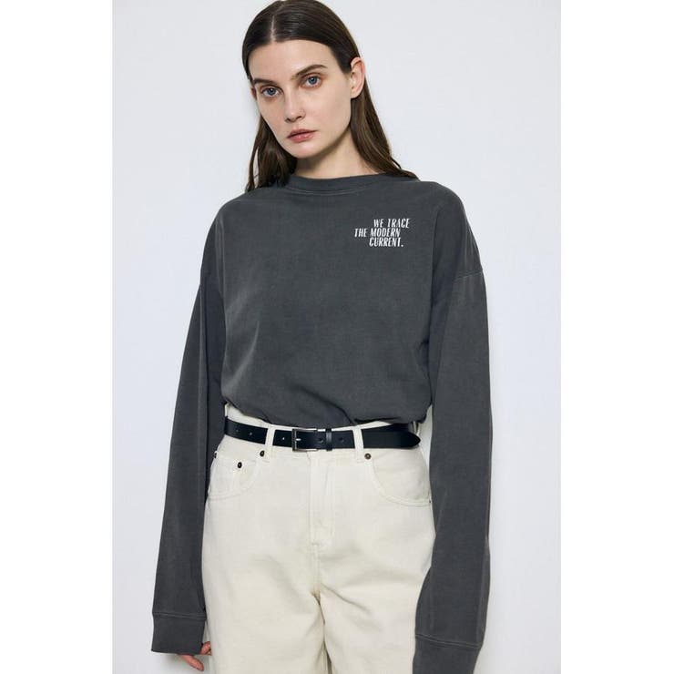 ワンポイントロゴロングTシャツ | AZUL BY MOUSSY | 詳細画像11 