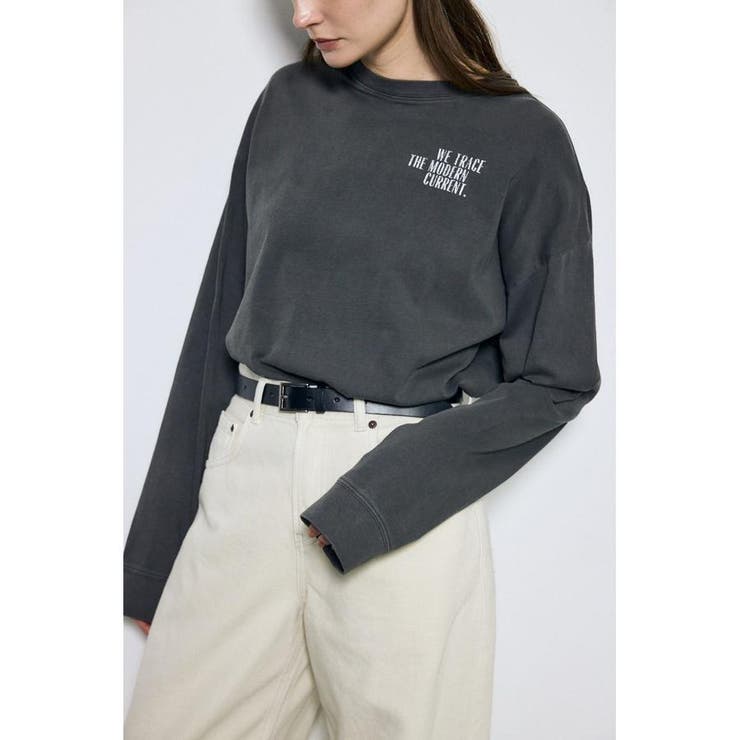 ワンポイントロゴロングTシャツ | AZUL BY MOUSSY | 詳細画像13 