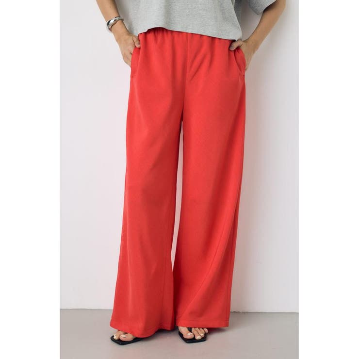 RED | イージーバイアスワイドパンツ | AZUL BY MOUSSY