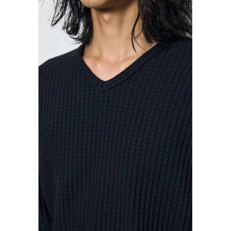 ヘビーワッフルVネックトップス | AZUL BY MOUSSY | 詳細画像21 