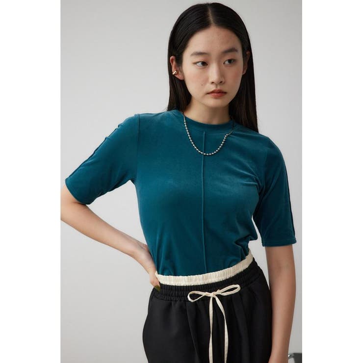 ベロア5分袖トップス | AZUL BY MOUSSY | 詳細画像22 