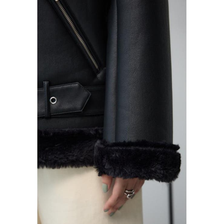 フェイクレザーB3ブルゾン[品番：AZLW0022716]｜AZUL BY MOUSSY