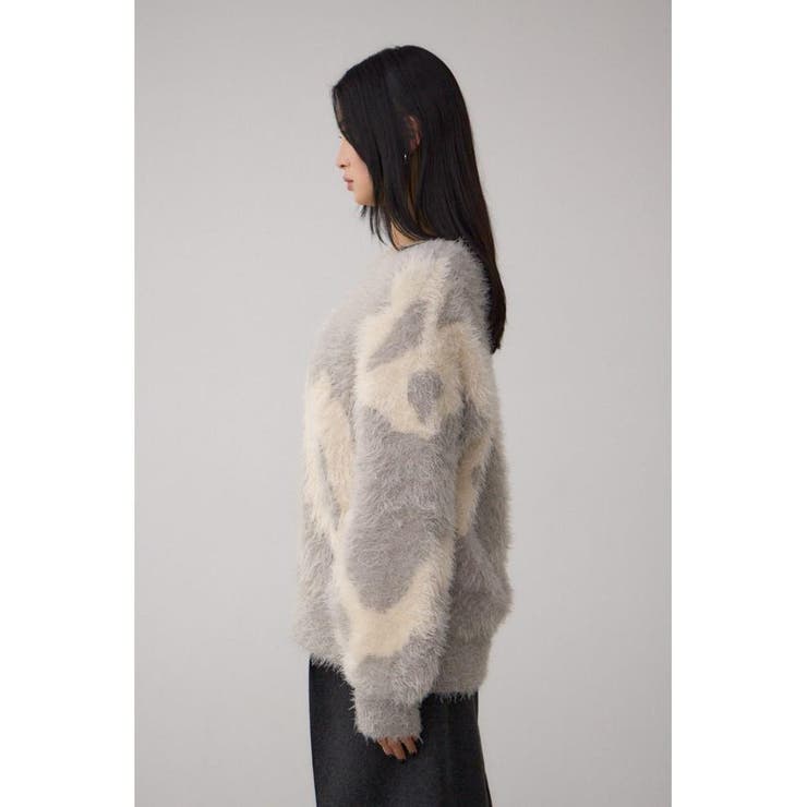 ニュアンスカウ柄Vネックニットトップス | AZUL BY MOUSSY | 詳細画像26 