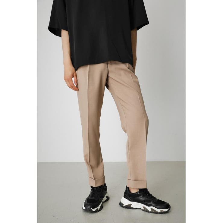 BEG | CENTER CREASE TROUSERS | AZUL BY MOUSSY