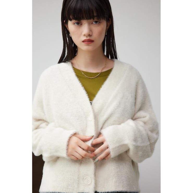 モヘヤライクニットカーディガン | AZUL BY MOUSSY | 詳細画像2 