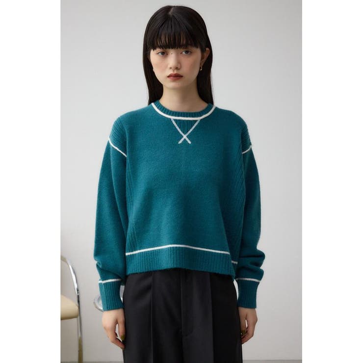 スウェットライクニットプルオーバー | AZUL BY MOUSSY | 詳細画像16 