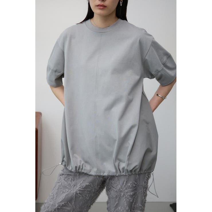 GRY | ドッキングバルーンギャザートップス | AZUL BY MOUSSY