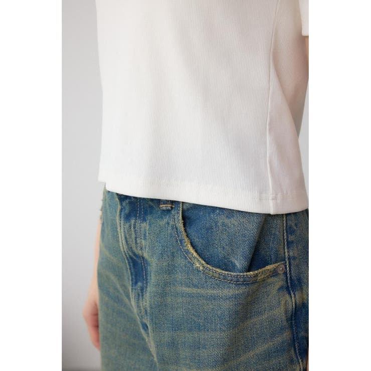 デザインネックショートTシャツ | AZUL BY MOUSSY | 詳細画像10 