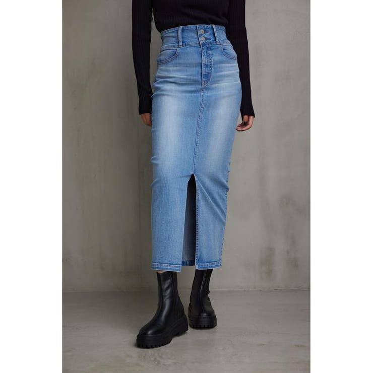 AZUL DENIM ハイウエストスカート[品番：AZLW0021535]｜AZUL BY MOUSSY