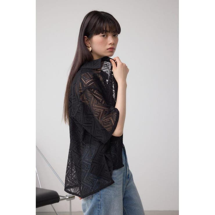レース半袖シャツ | AZUL BY MOUSSY | 詳細画像13 
