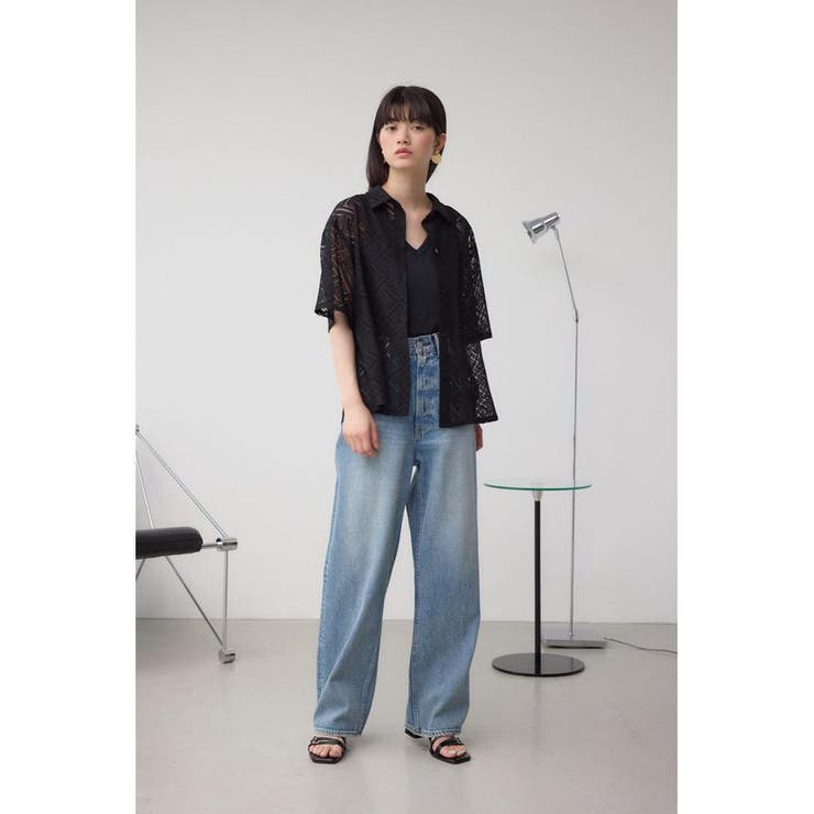 レース半袖シャツ | AZUL BY MOUSSY | 詳細画像14 