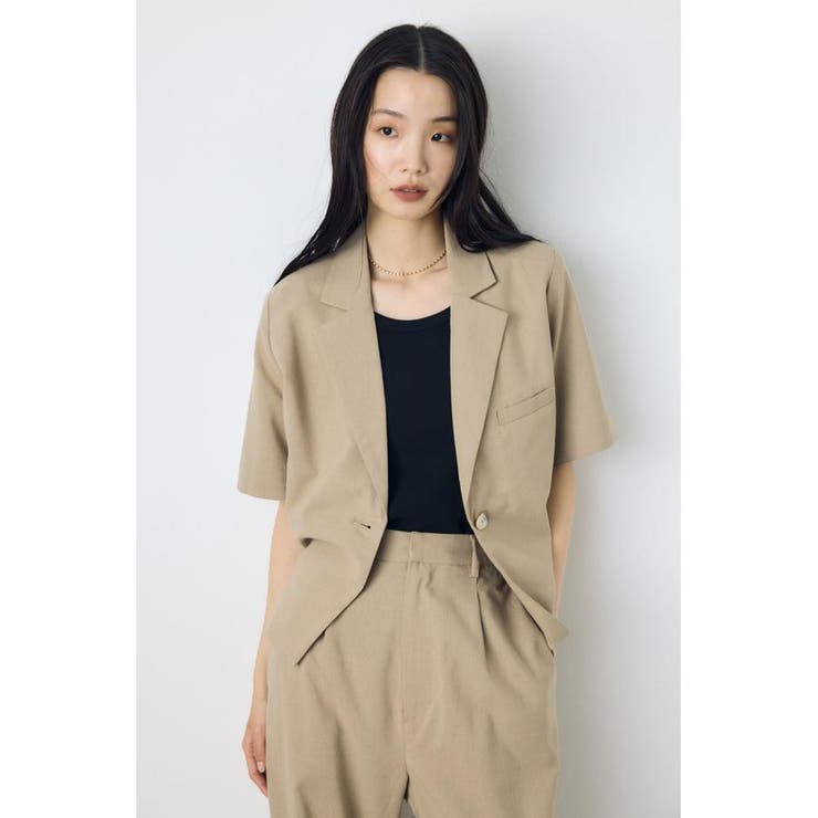 クロップドハーフスリーブジャケット | AZUL BY MOUSSY | 詳細画像10 