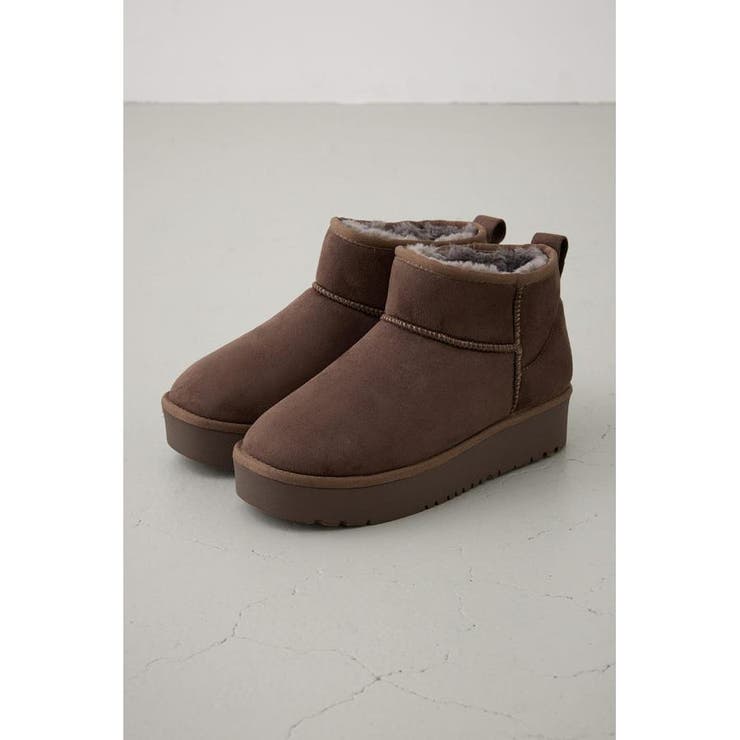 厚底ムートンショートブーツ | AZUL BY MOUSSY | 詳細画像14 