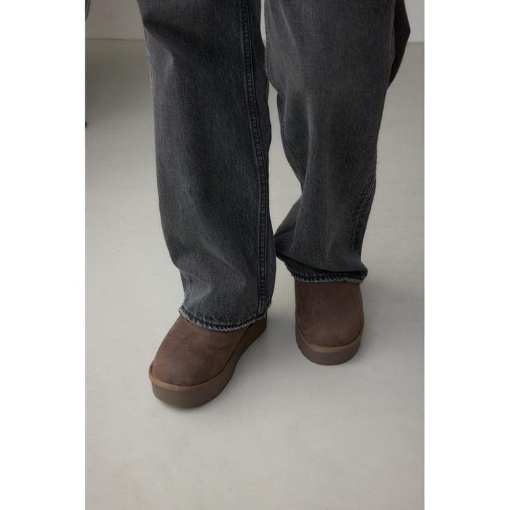 厚底ムートンショートブーツ | AZUL BY MOUSSY | 詳細画像16 