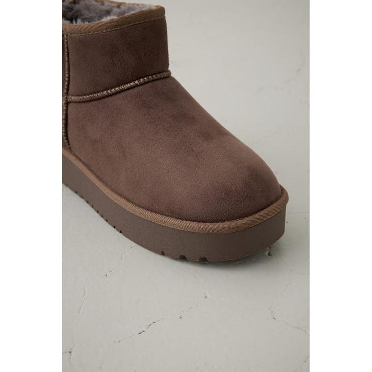 厚底ムートンショートブーツ | AZUL BY MOUSSY | 詳細画像23 