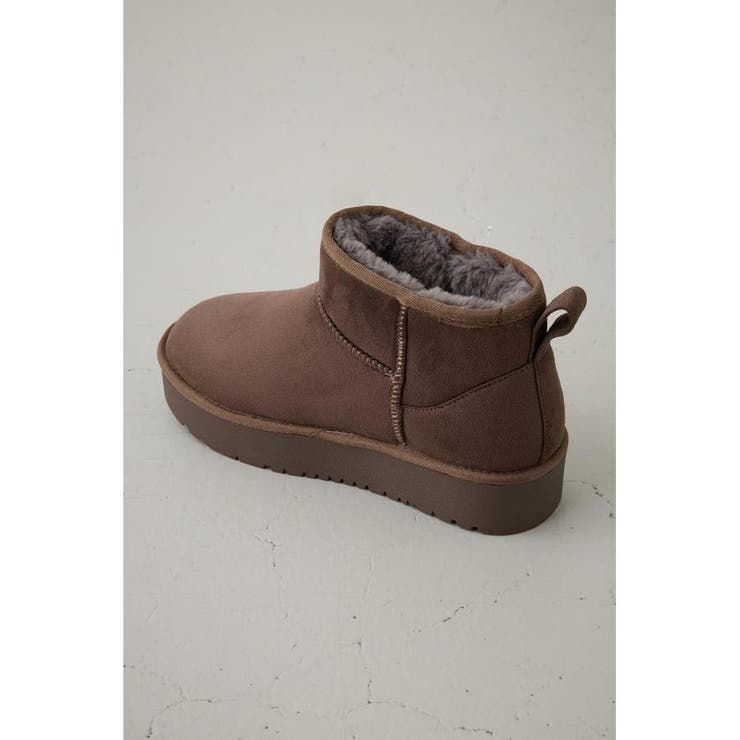 厚底ムートンショートブーツ | AZUL BY MOUSSY | 詳細画像24 