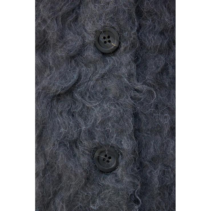 シャギーボタンロングカーディガン | AZUL BY MOUSSY | 詳細画像21 