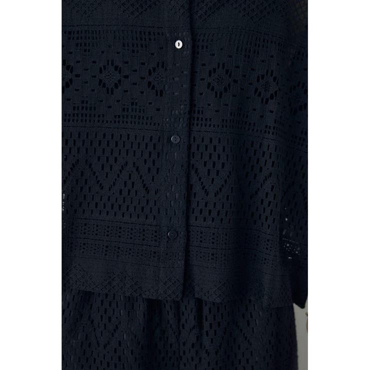 レースハーフスリーブシャツ | AZUL BY MOUSSY | 詳細画像19 