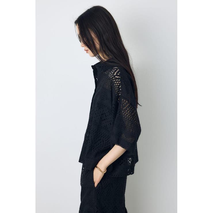レースハーフスリーブシャツ | AZUL BY MOUSSY | 詳細画像13 