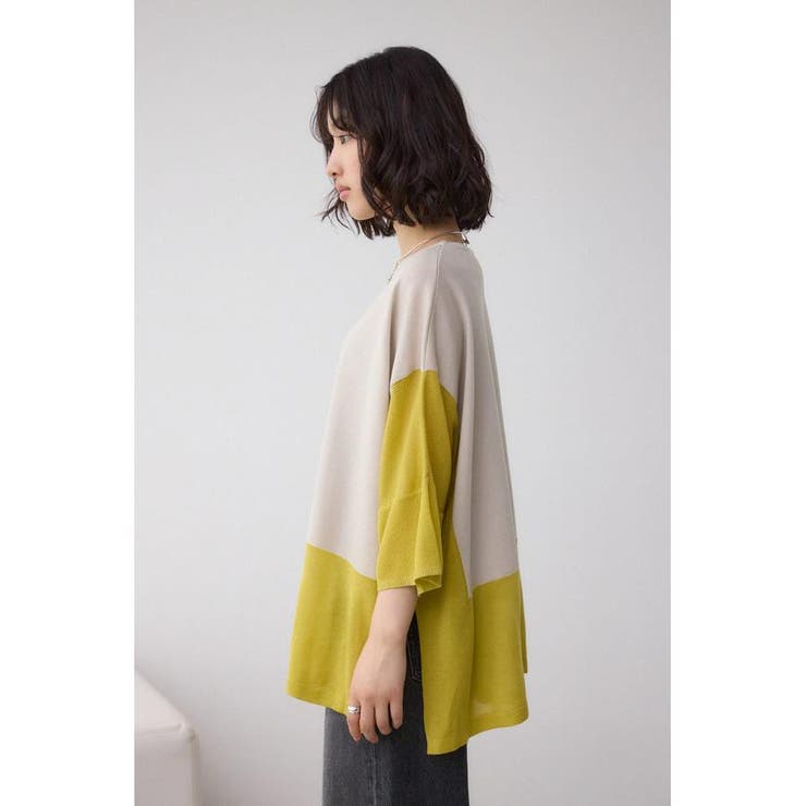 バイカラーワイドルーズニット | AZUL BY MOUSSY | 詳細画像26 