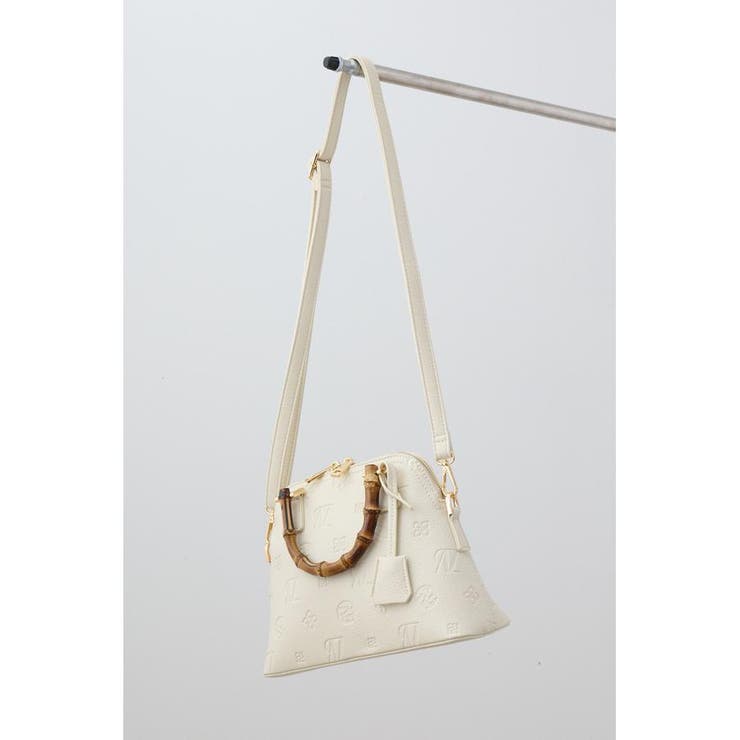 モノグラムエンボスダブルジッパーバッグ | AZUL BY MOUSSY | 詳細画像4 