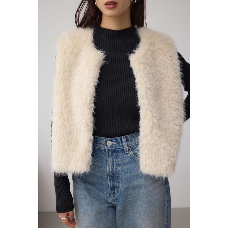 IVOY3 | フェイクファ-ベスト | AZUL BY MOUSSY