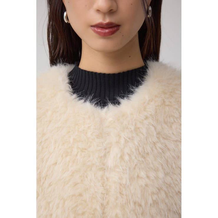 フェイクファ-ベスト | AZUL BY MOUSSY | 詳細画像8 