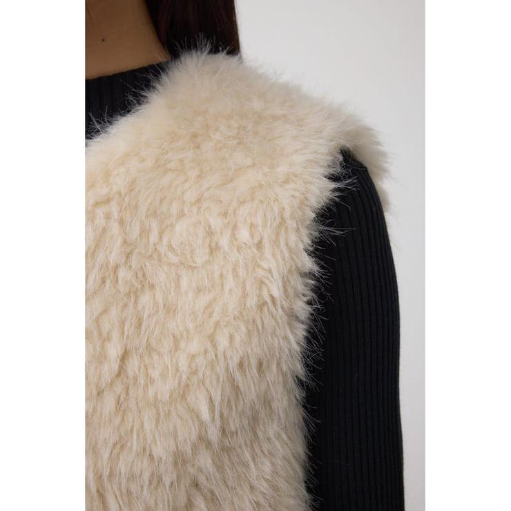 フェイクファ-ベスト | AZUL BY MOUSSY | 詳細画像9 