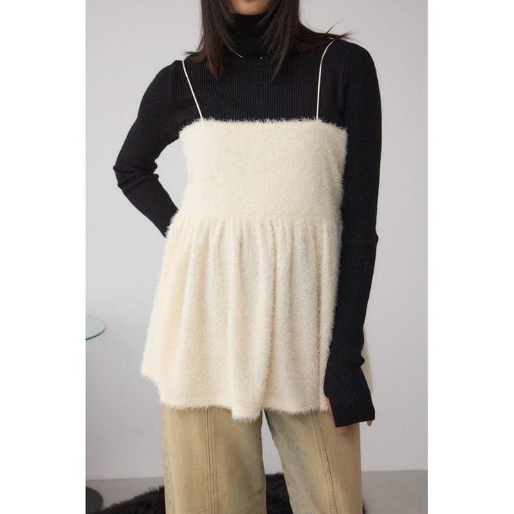 IVOY3 | ラメシャギーカットキャミソール | AZUL BY MOUSSY