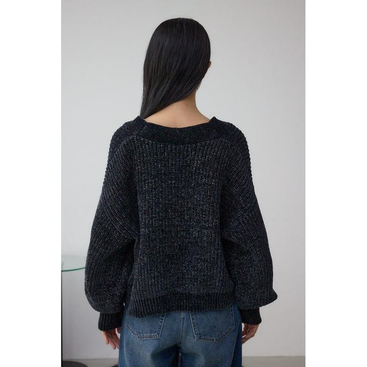 WZIPベロアラメモールカーデ | AZUL BY MOUSSY | 詳細画像18 