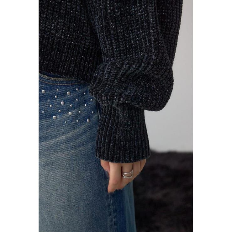 WZIPベロアラメモールカーデ | AZUL BY MOUSSY | 詳細画像21 