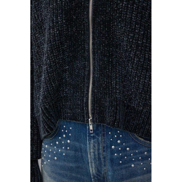 WZIPベロアラメモールカーデ | AZUL BY MOUSSY | 詳細画像22 