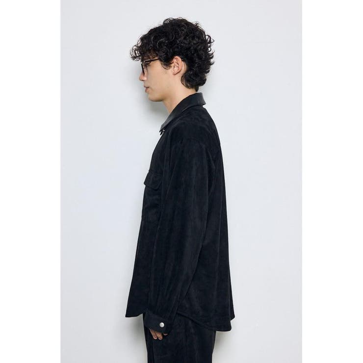 フェイクスエードジップシャツ | AZUL BY MOUSSY | 詳細画像5 