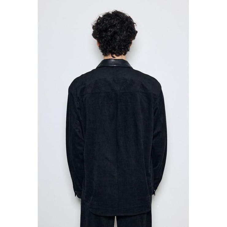 フェイクスエードジップシャツ | AZUL BY MOUSSY | 詳細画像6 