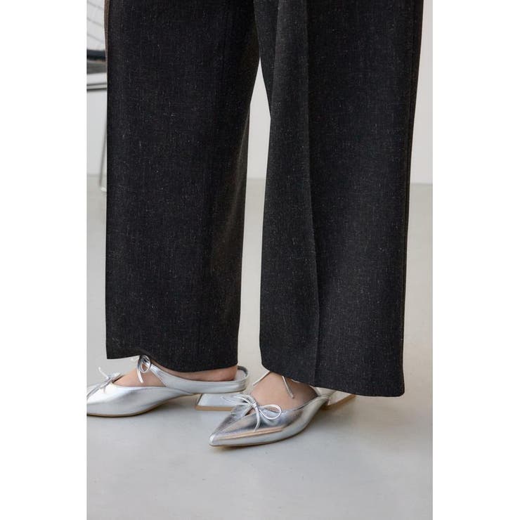 ポリエステルリネンミックスワイドパンツ | AZUL BY MOUSSY | 詳細画像12 