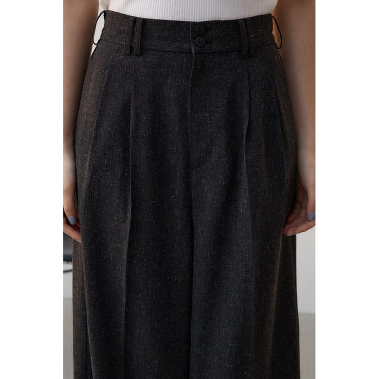 ポリエステルリネンミックスワイドパンツ | AZUL BY MOUSSY | 詳細画像8 