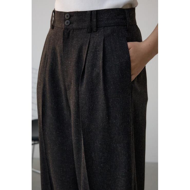 ポリエステルリネンミックスワイドパンツ | AZUL BY MOUSSY | 詳細画像10 