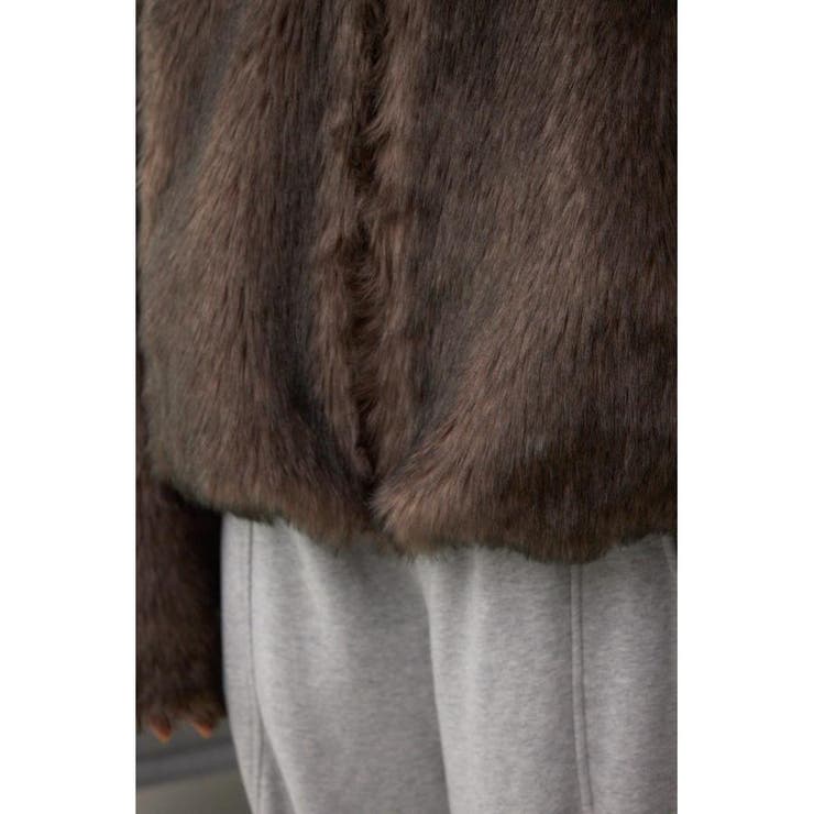 ジップアップファーコート | AZUL BY MOUSSY | 詳細画像10