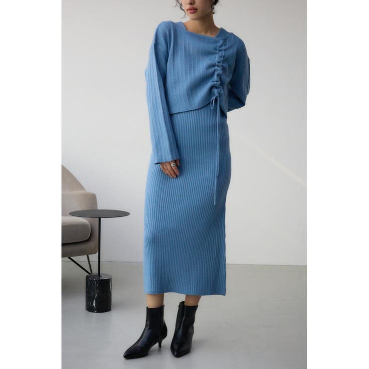 BLU | レイヤードセットニットワンピース | AZUL BY MOUSSY