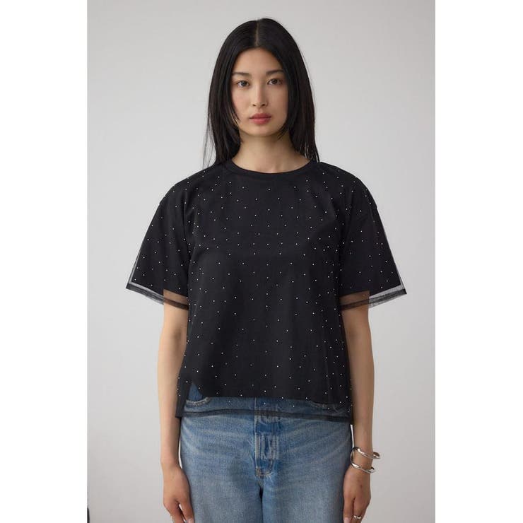 チュールアソートTシャツ | AZUL BY MOUSSY | 詳細画像14 