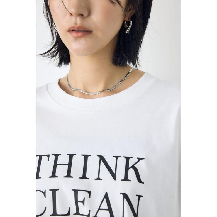 ドロップショルダーロゴ5分袖Tシャツ | AZUL BY MOUSSY | 詳細画像7 