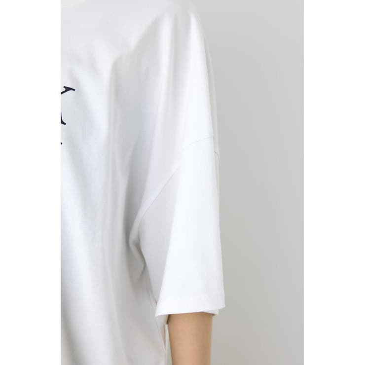 ドロップショルダーロゴ5分袖Tシャツ | AZUL BY MOUSSY | 詳細画像8 