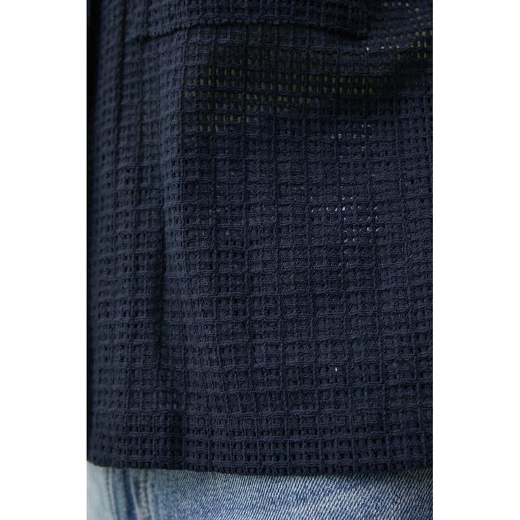 COTTON MESH HALF SLEEVE SHIRT | AZUL BY MOUSSY | 詳細画像30 